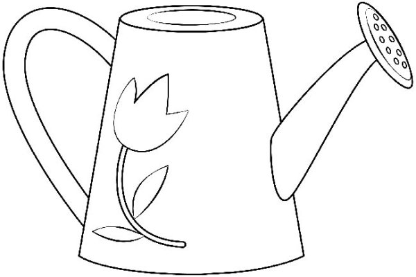 Шаблон лейки из бумаги