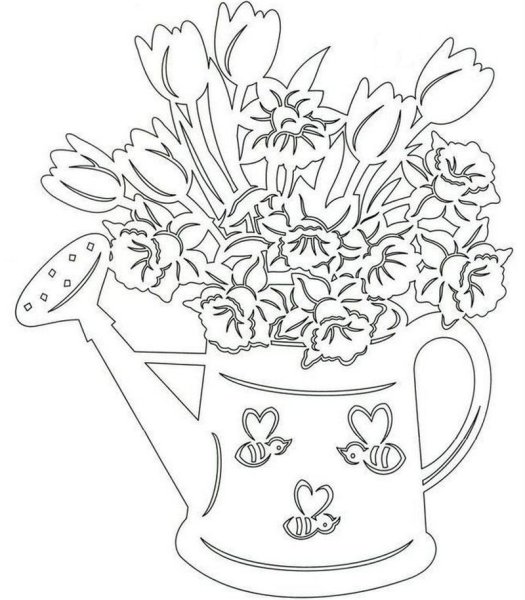 Вытынанки цветы