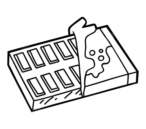 Шоколад раскраска для детей