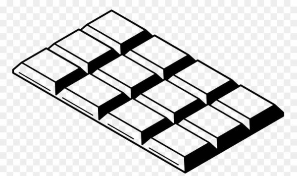 Раскраска шоколадка