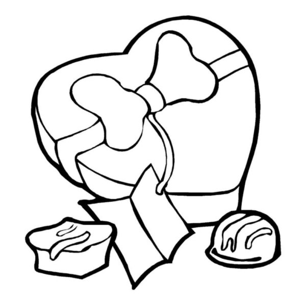 Конфета раскраска для детей