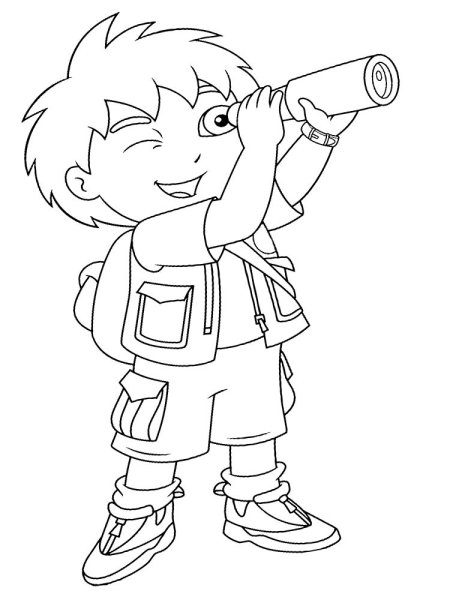 Раскраска Диего гоу