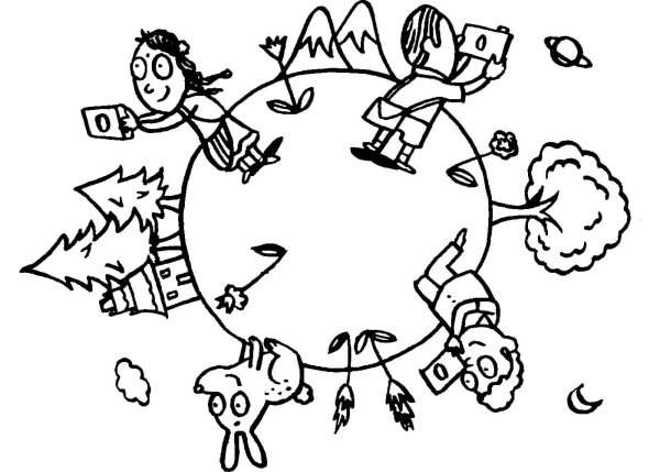 Путешествие раскраска для детей