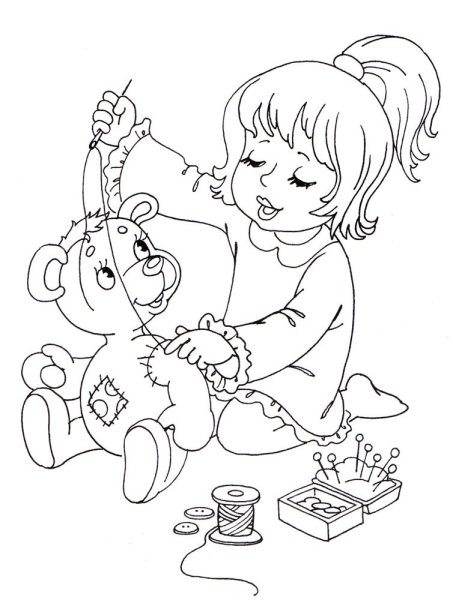 Агния Барто раскраски к стихам