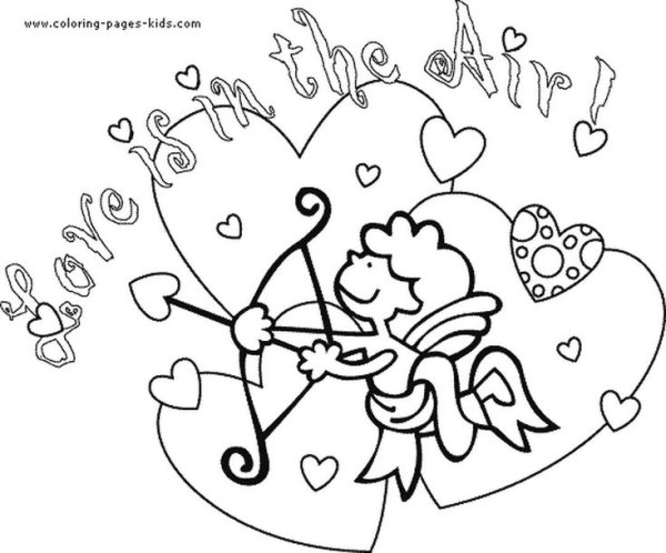 Раскраска для учителя ко Дню Святого Валентина