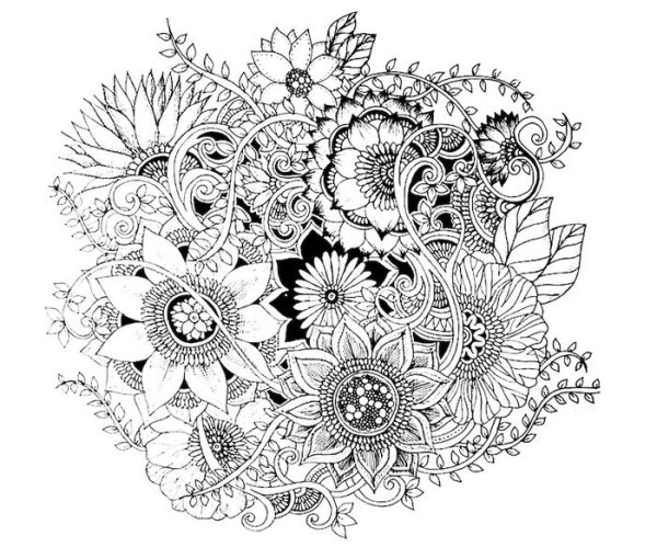 Дудлинг цветы