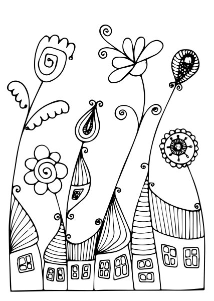 Дудлинг рисование для детей