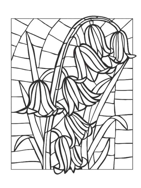 Витраж раскраска