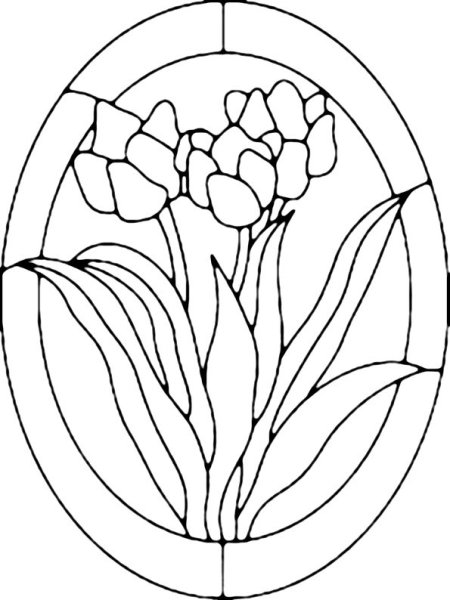 Витраж шаблон