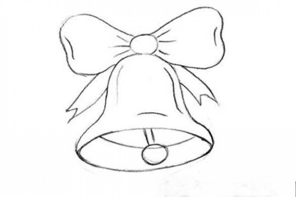 Школьный колокольчик рисунок карандашом
