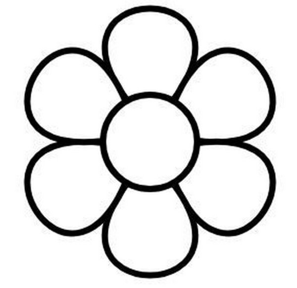 Трафарет ромашки