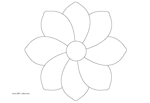 Цветок шаблон