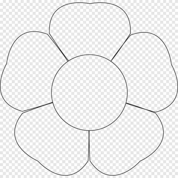 Трафарет цветочка