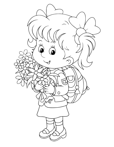 Раскраска 1 сентября