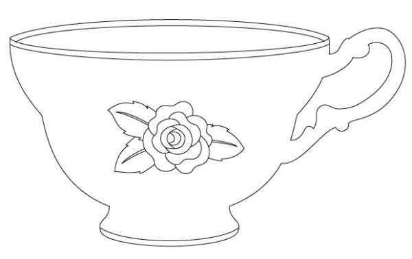 Шаблон чашки