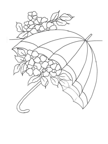 Зонт трафарет