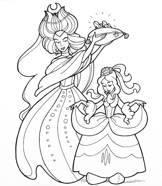 Ш Перро Золушка раскраска