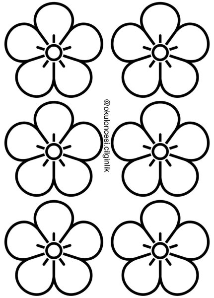 Трафареты маленьких цветов