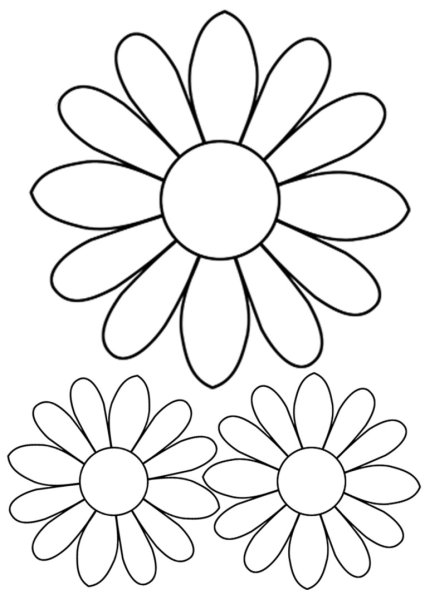 Ромашки для вырезания