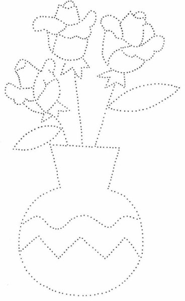 Рисование цветов по точкам