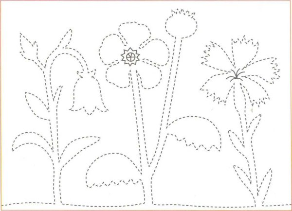 Рисование цветов по точкам