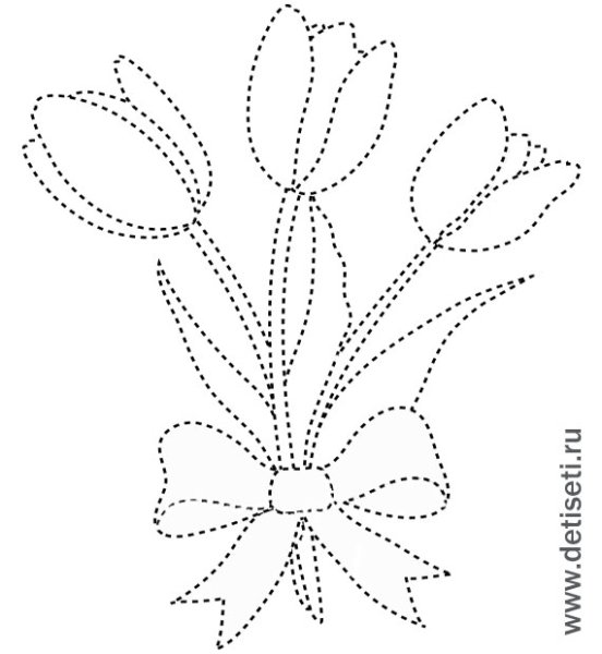 Цветы пунктиром