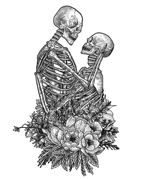 Скелет эскиз