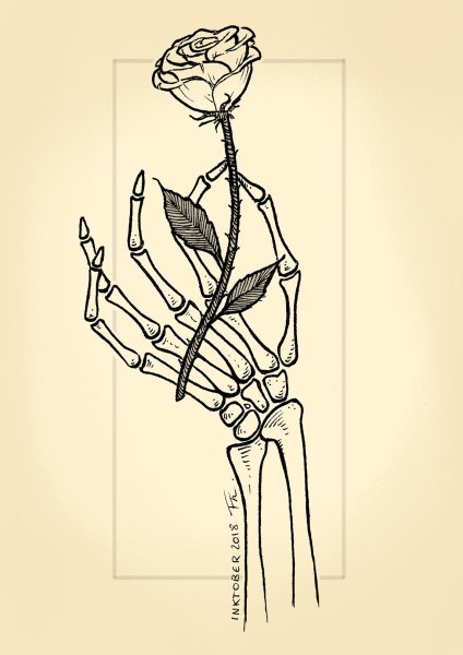 Скелет эскиз