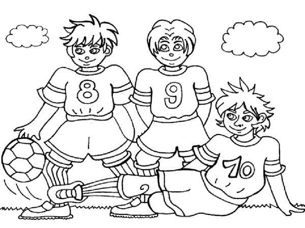 Раскраска футбол