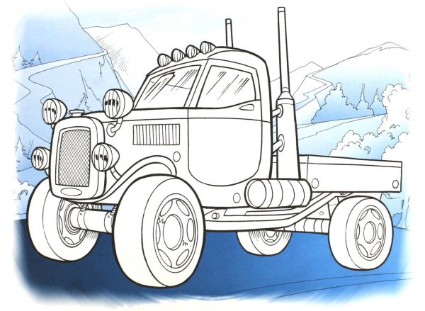 Раскраска машинки