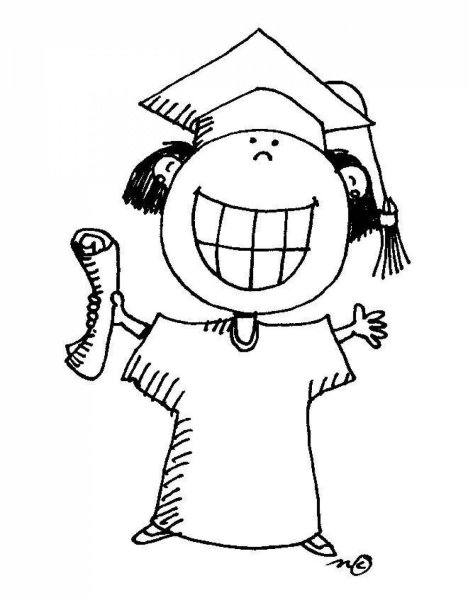 Студент раскраска