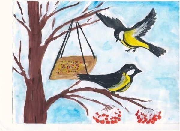 Непоседа невеличка желтогрудая синичка