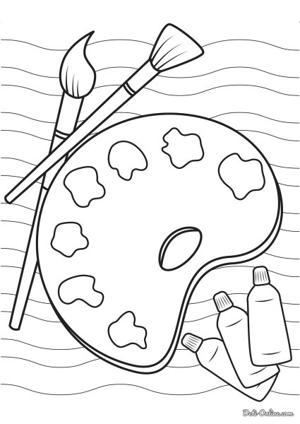 Палитра раскраска для детей