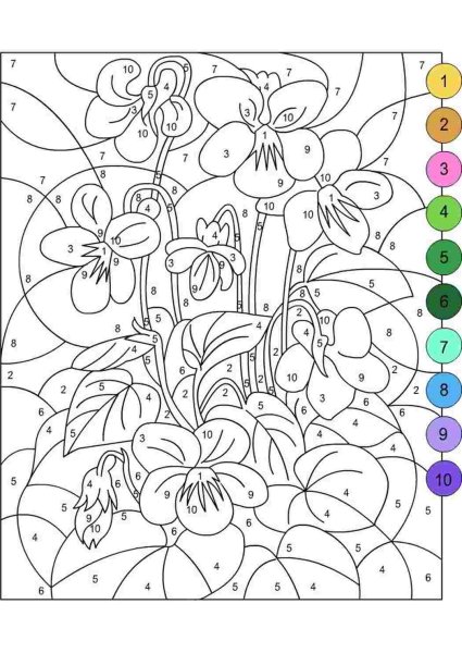 Раскраска про цифоркам