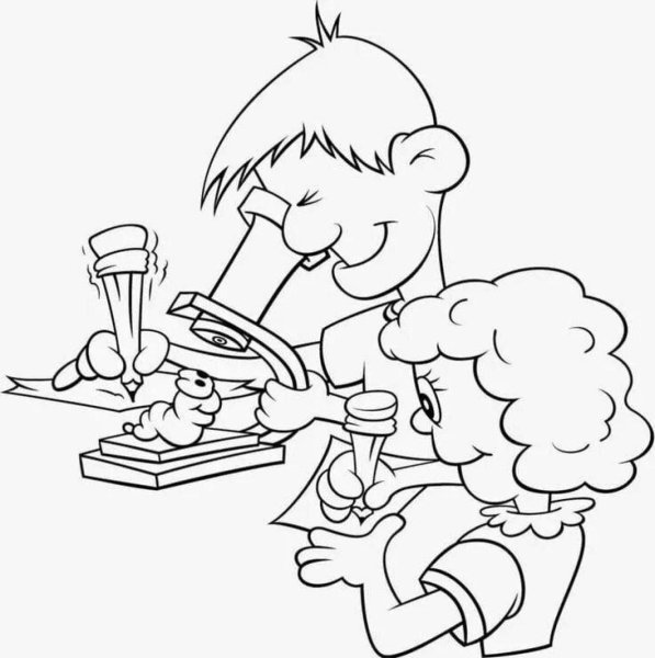 Раскраска эксперименты для детей