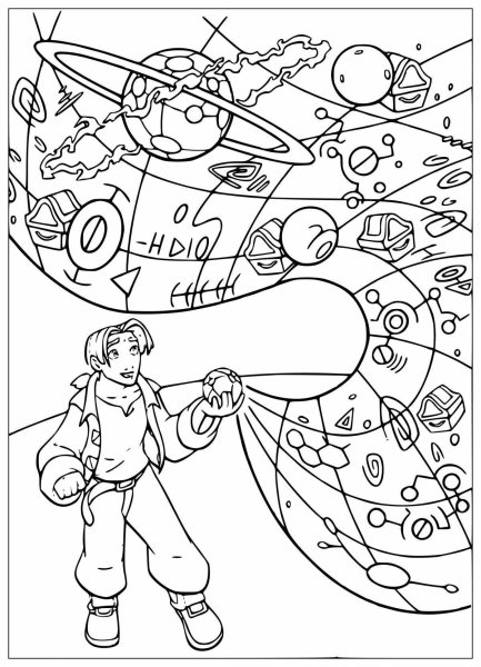 Математическая раскраска космос и планеты для детей