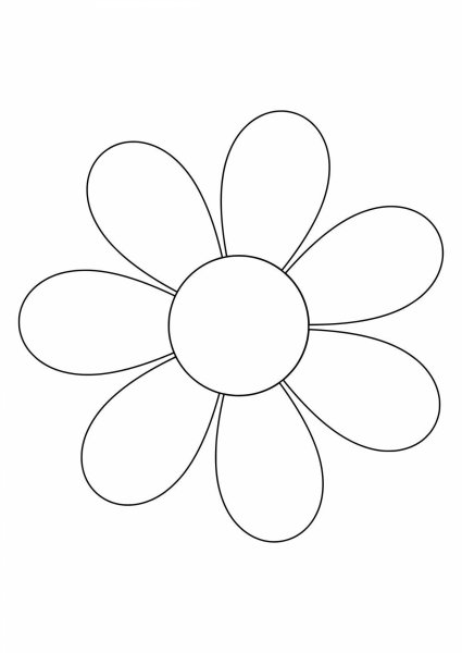Трафарет ромашки