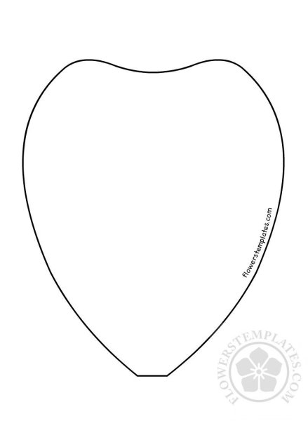 Лепесток трафарет