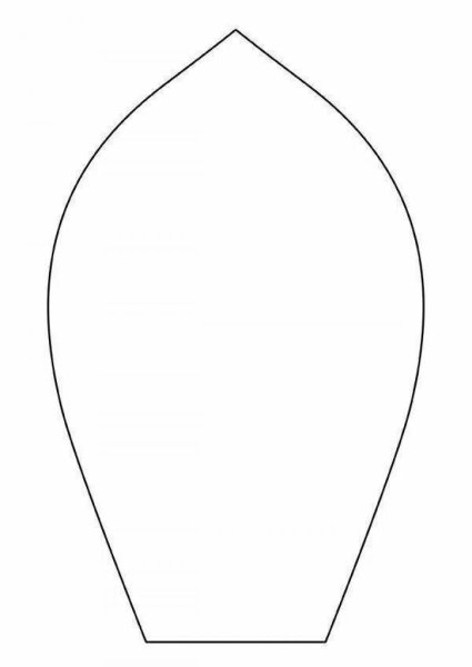 Трафарет лепестков