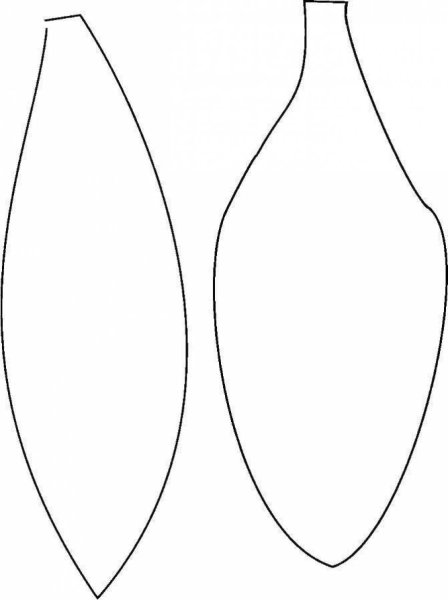 Лепесток трафарет