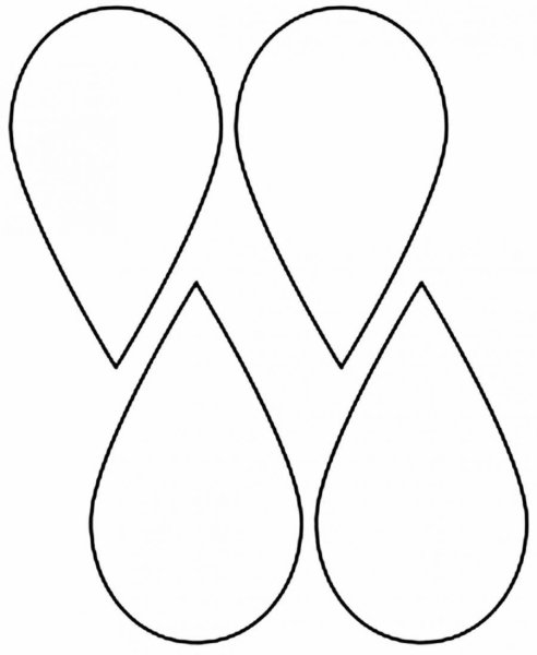 Лепесток трафарет