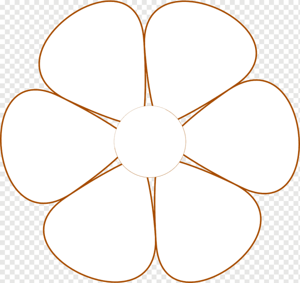 Цветы контур