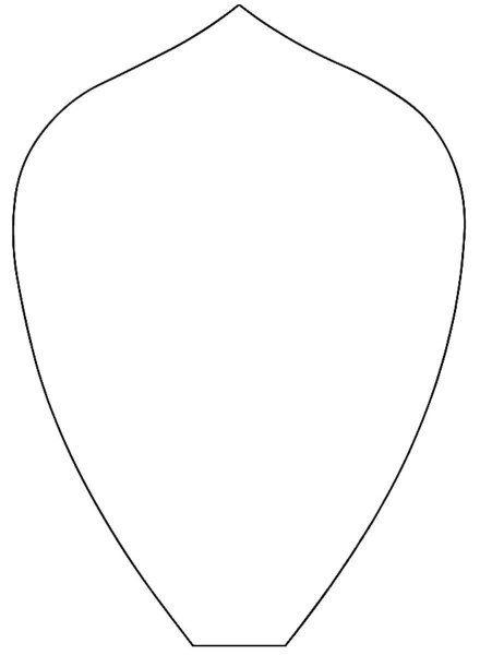 Лепесток трафарет