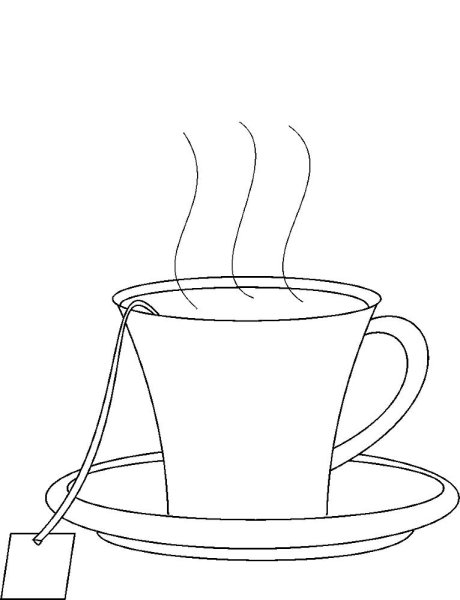 Раскраска чай