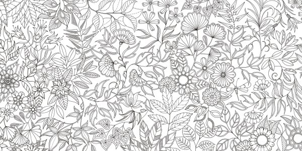 Цветочный фон раскраска