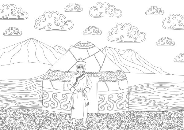 Разукрашенные Юрты для детей