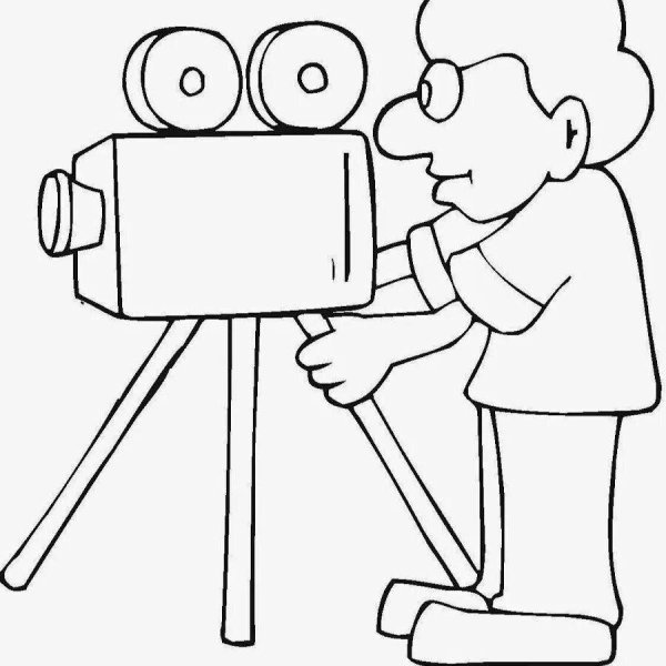 Режиссер раскраска