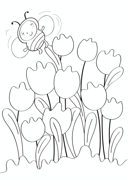 Весенние раскраски для детей