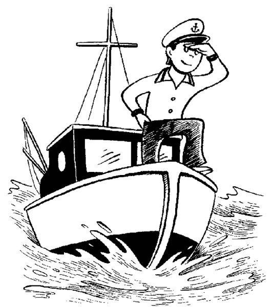 Матрос картинка раскраска