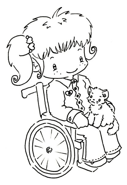 Раскраски дети с ограниченными возможностями